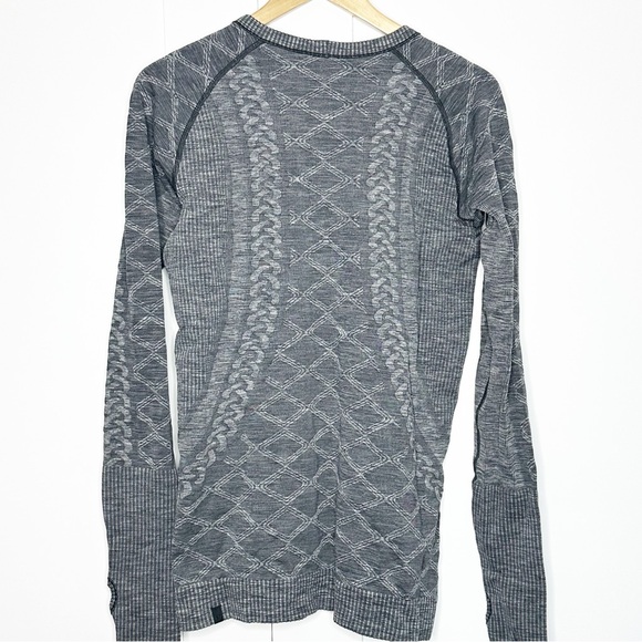 Lululemon Rest Less Pullover Long Sleeve in Heathered Black Large athletic gray - Picture 11 of 13